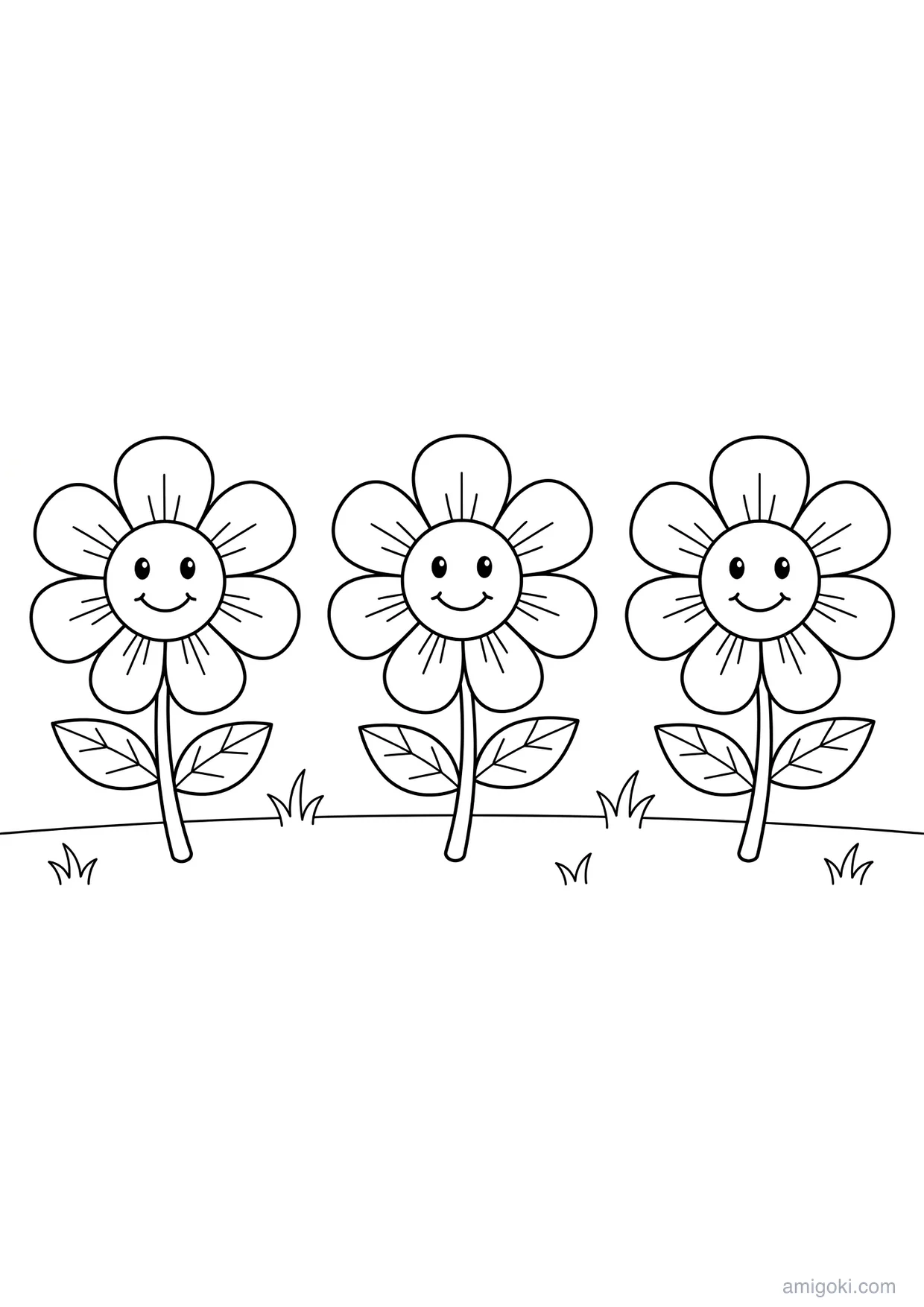 Detailed Flower Drawings to Color for Children Ages 6 and Up