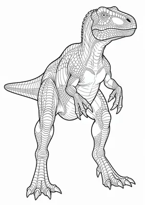 Iguanodon coloring page for kids, free printable dinosaur drawing activity for toddlers