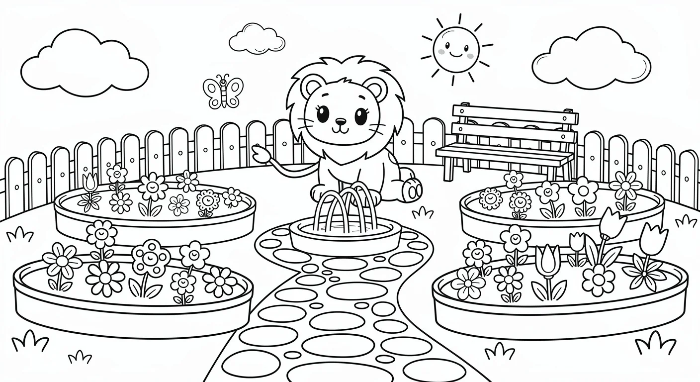 Garden Coloring Page