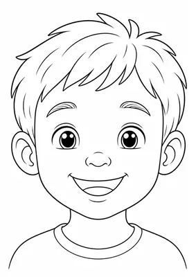 O rosto para colorir — ficha do corpo humano imprimível