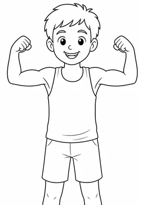 Os braços para colorir — ficha do corpo humano imprimível