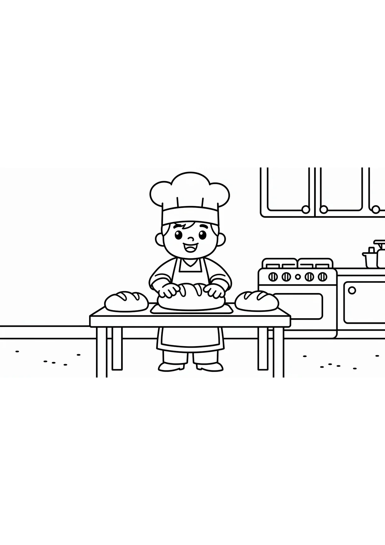 Dibujo de Panadero para Colorear