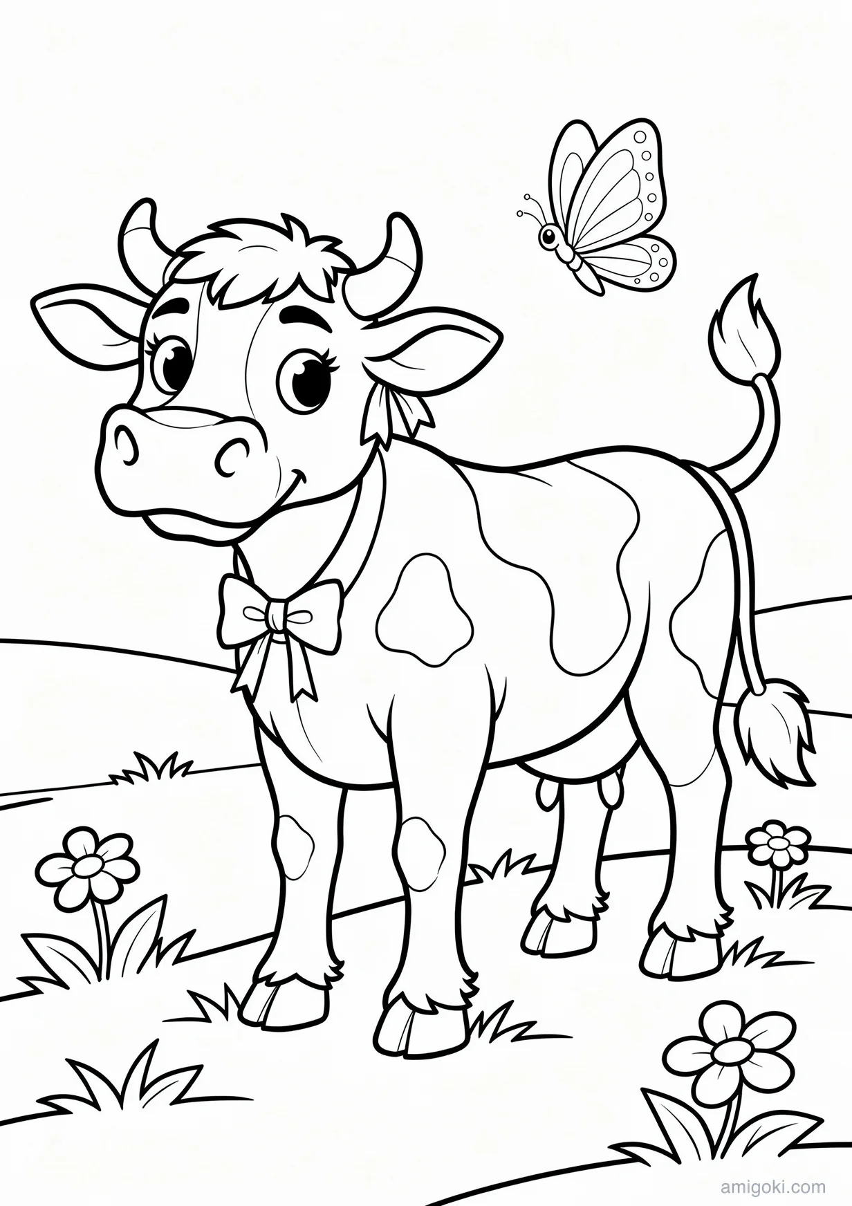 Desenho da Vaca Lola para Colorir para Maiores de 6 Anos