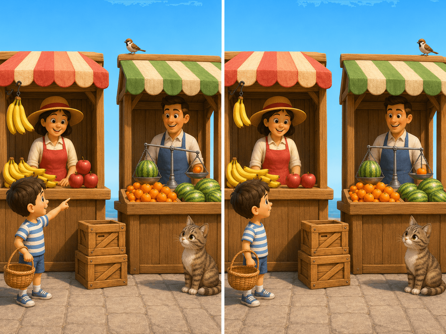 Differences at the fruit stand
