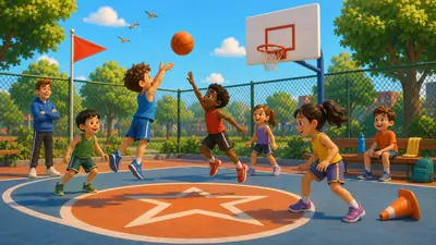 Find shapes on the basketball court