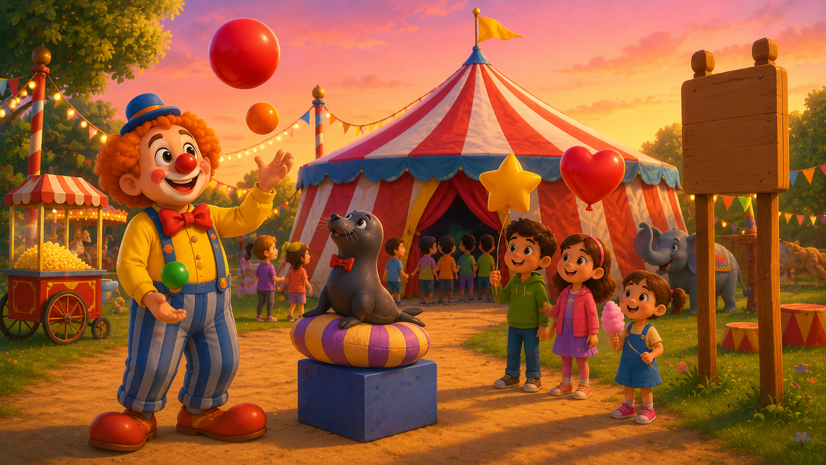 Buscar formas en el circo