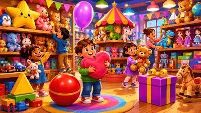 Find shapes in the toy store