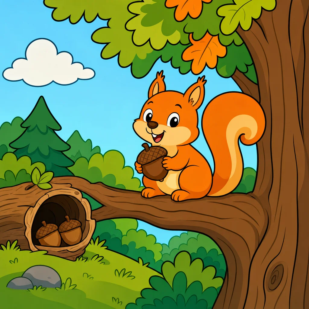 Squirrel Puzzle for Kids Ages 2 to 8 (4, 9 and 16 Pieces)