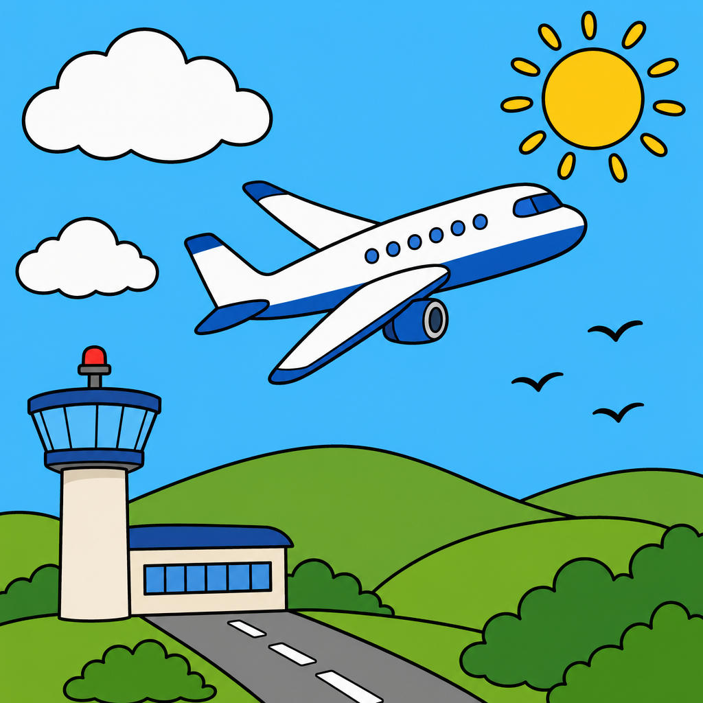 Airplane Puzzle for Kids Ages 2 to 8 (4, 9 and 16 Pieces)