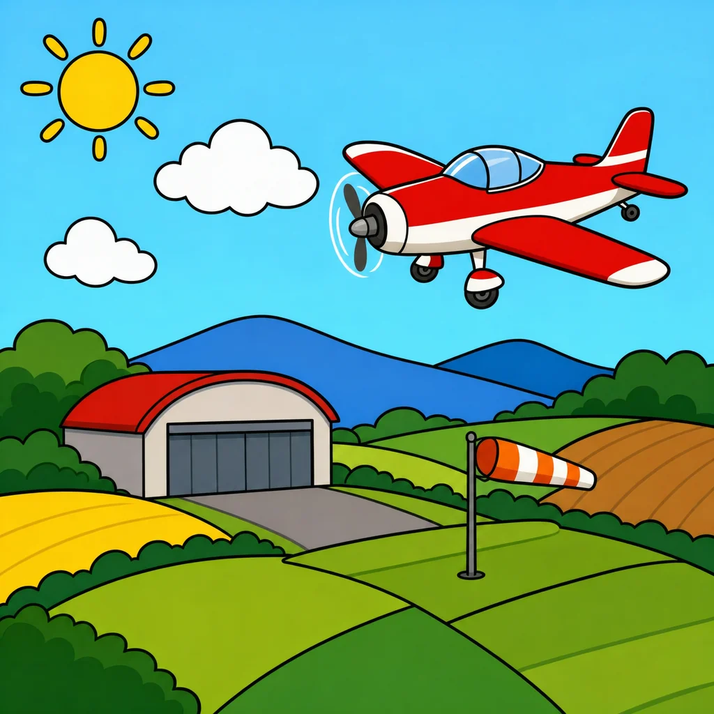 Small Plane Puzzle for Kids Ages 2 to 8 (4, 9 and 16 Pieces)