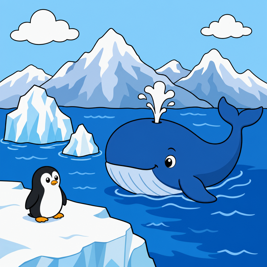 Whale Puzzle for Kids Ages 2 to 8 (4, 9 and 16 Pieces)