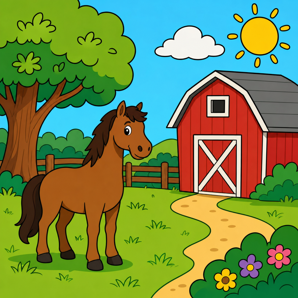 Rompecabezas de Caballo para Niños de 2 a 8 Años (4, 9 y 16 Piezas)