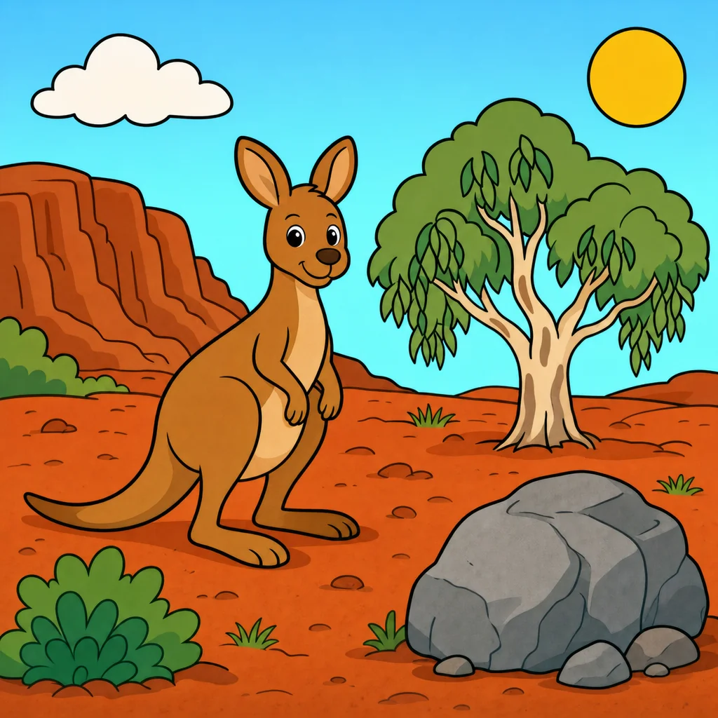 Kangaroo Puzzle for Kids Ages 2 to 8 (4, 9 and 16 Pieces)