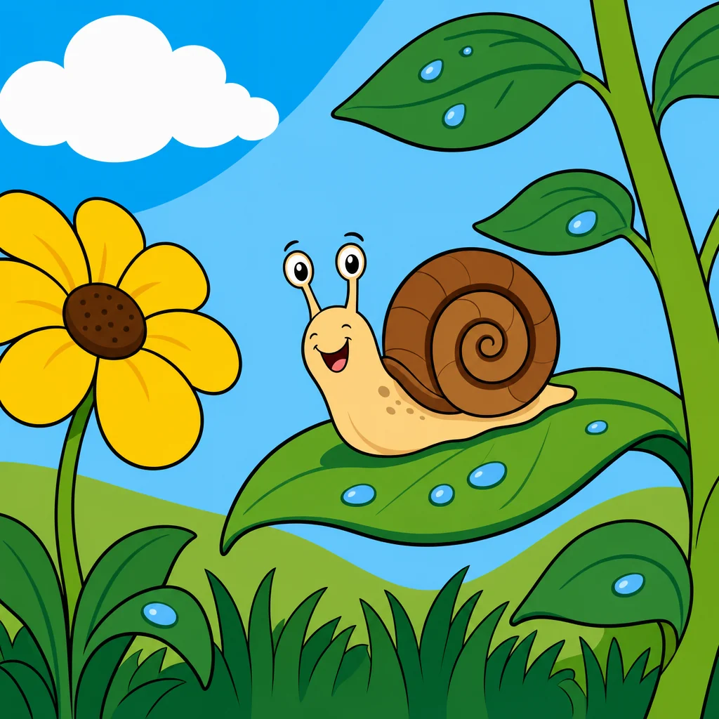 Snail Puzzle for Kids Ages 2 to 8 (4, 9 and 16 Pieces)