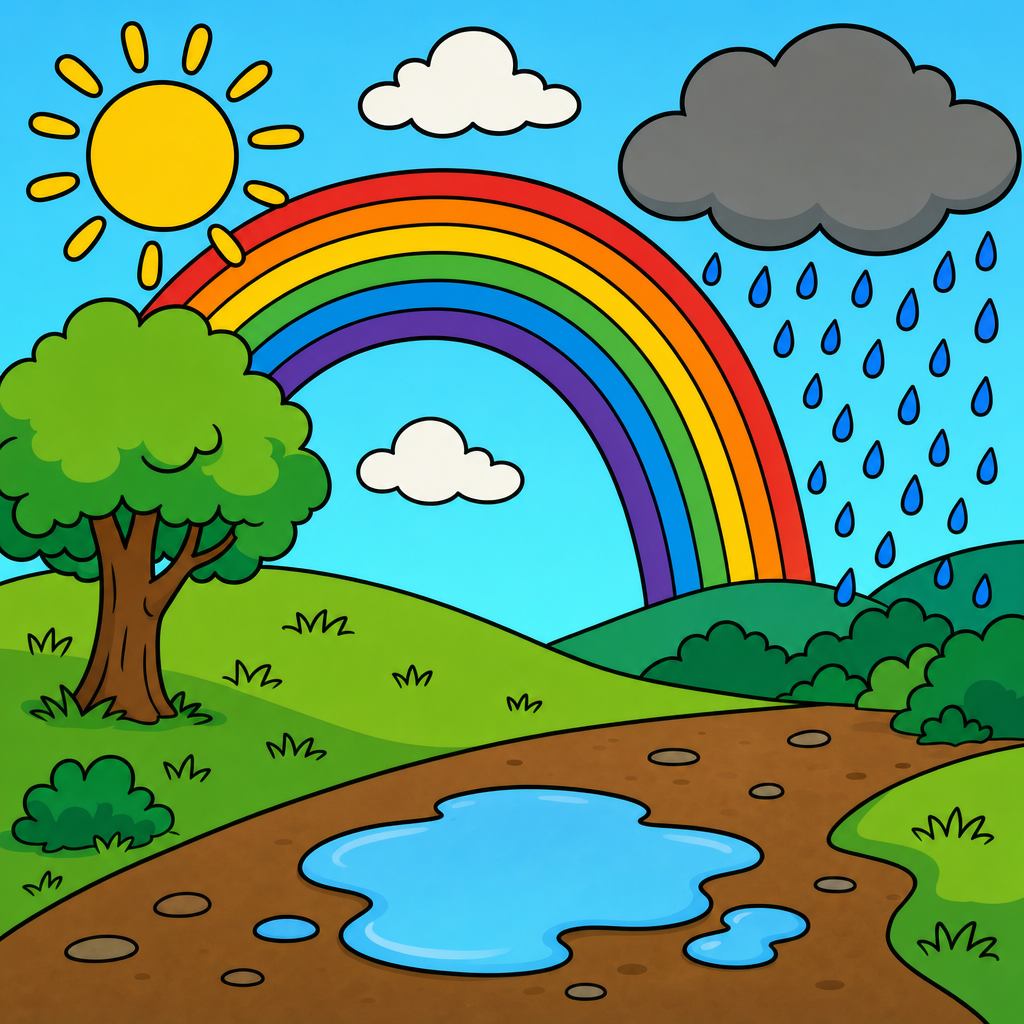 Weather Puzzle for Kids Ages 2 to 8 (4, 9 and 16 Pieces)