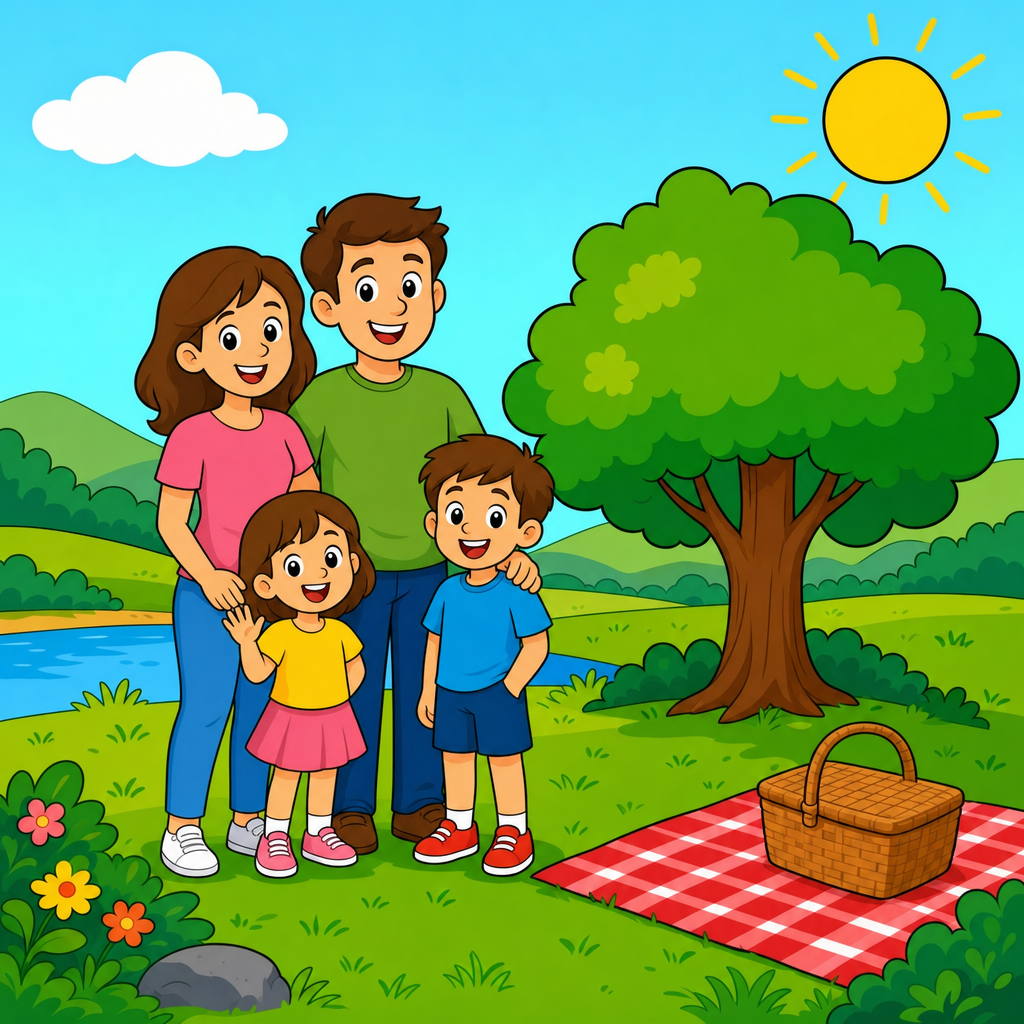 Family Puzzle for Kids Ages 2 to 8 (4, 9 and 16 Pieces)
