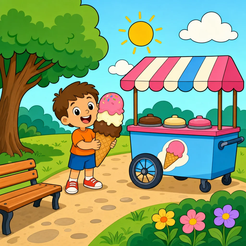 Rompecabezas de Helado para Niños de 2 a 8 Años (4, 9 y 16 Piezas)