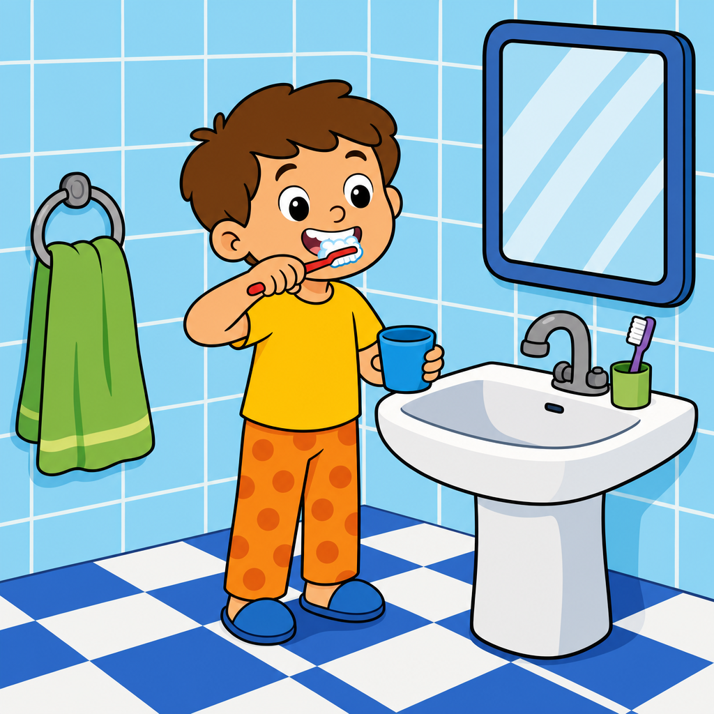 Brushing Teeth Puzzle for Kids Ages 2 to 8 (4, 9 and 16 Pieces)