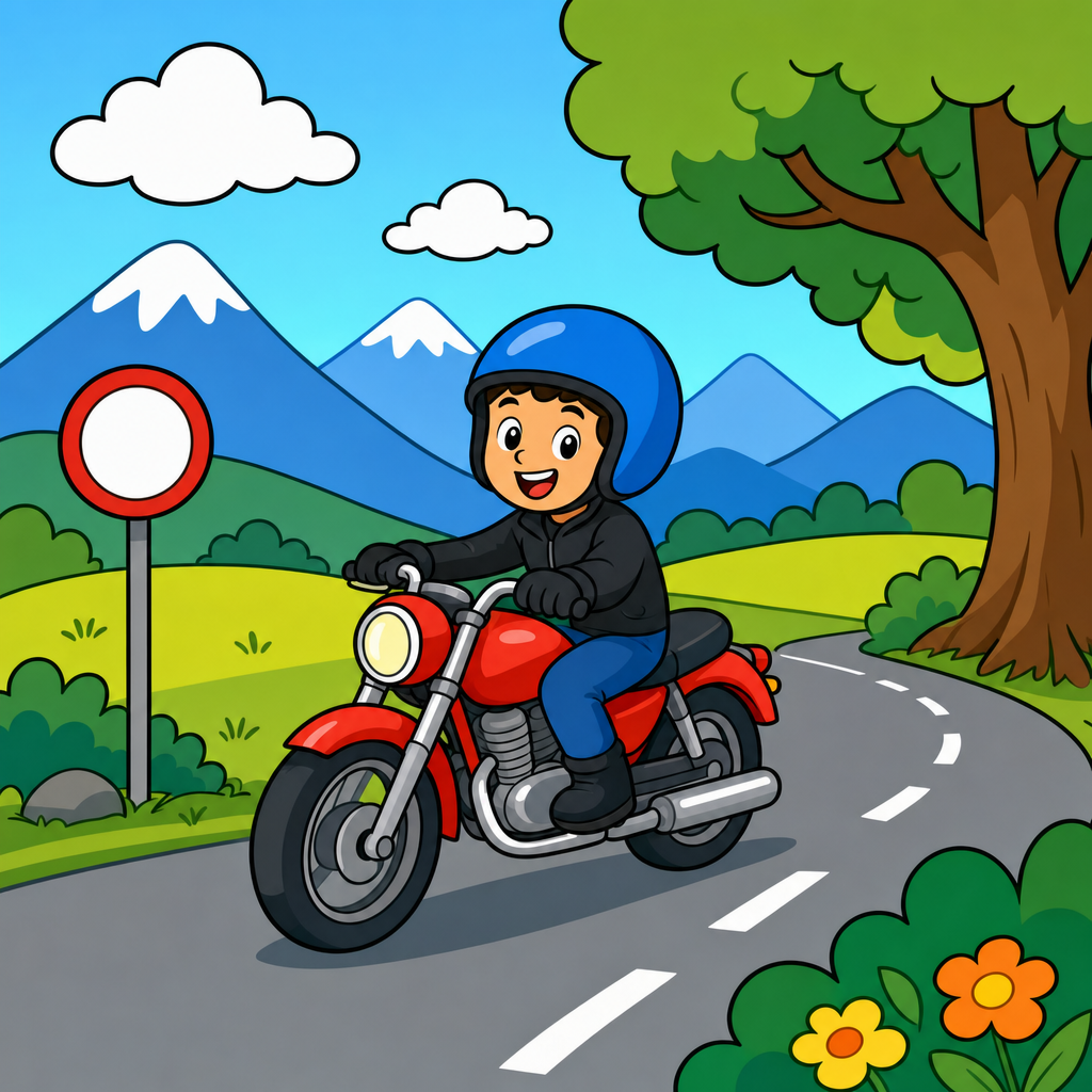 Motorcycle Puzzle for Kids Ages 2 to 8 (4, 9 and 16 Pieces)