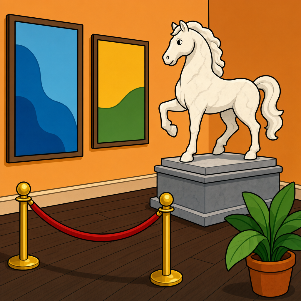 Museum Puzzle for Kids Ages 2 to 8 (4, 9 and 16 Pieces)