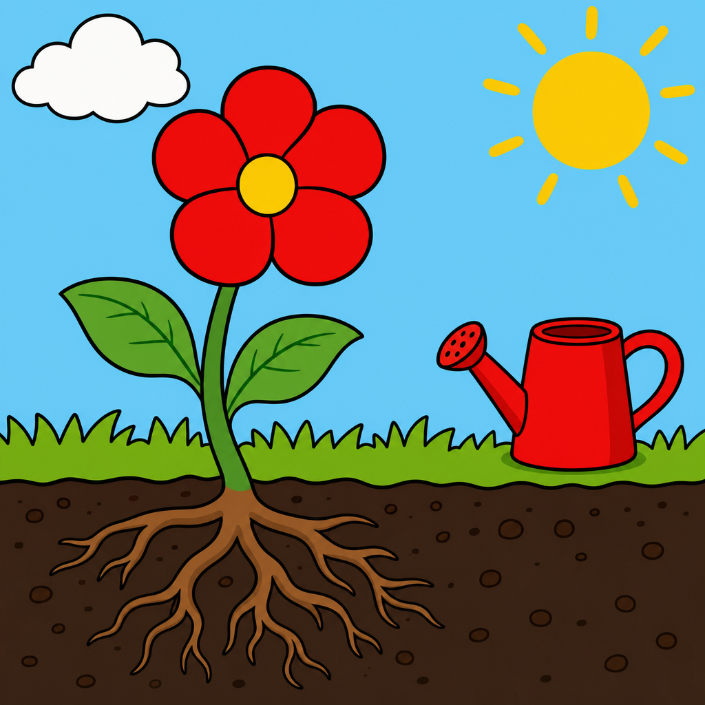 Parts of a Plant Puzzle for Kids Ages 2 to 8 (4, 9 and 16 Pieces)