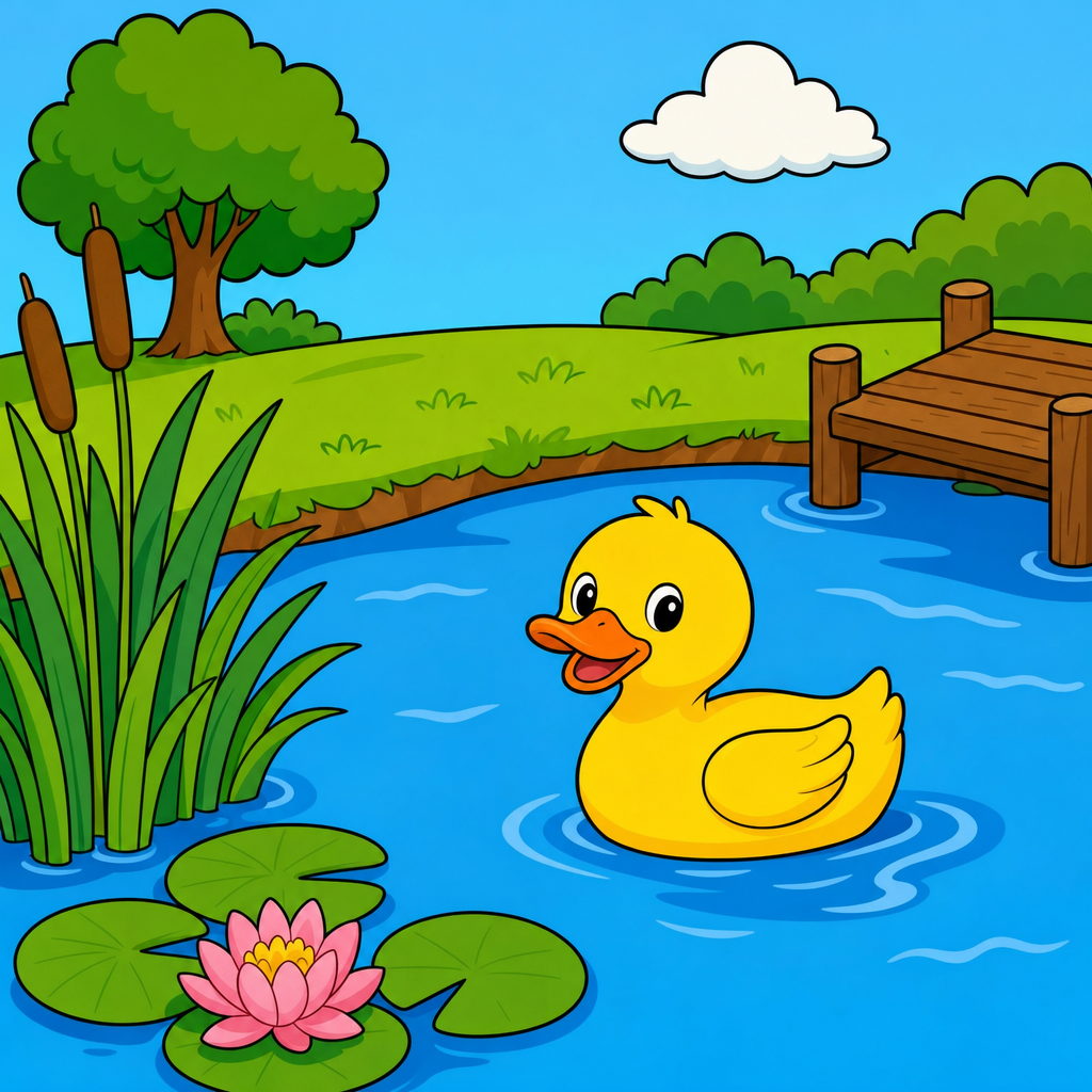 Duck Puzzle for Kids Ages 2 to 8 (4, 9 and 16 Pieces)