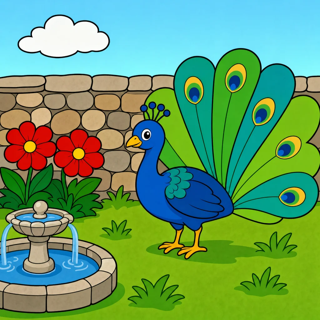 Peacock Puzzle for Kids Ages 2 to 8 (4, 9 and 16 Pieces)