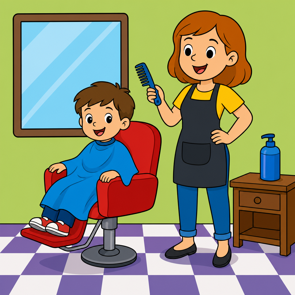 Hair Salon Puzzle for Kids Ages 2 to 8 (4, 9 and 16 Pieces)