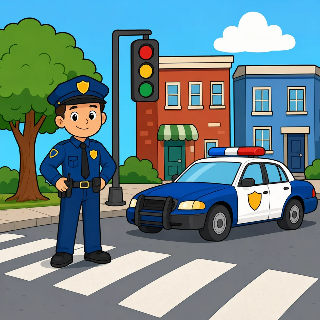 Police Puzzle for Kids Ages 2 to 8 (4, 9 and 16 Pieces)