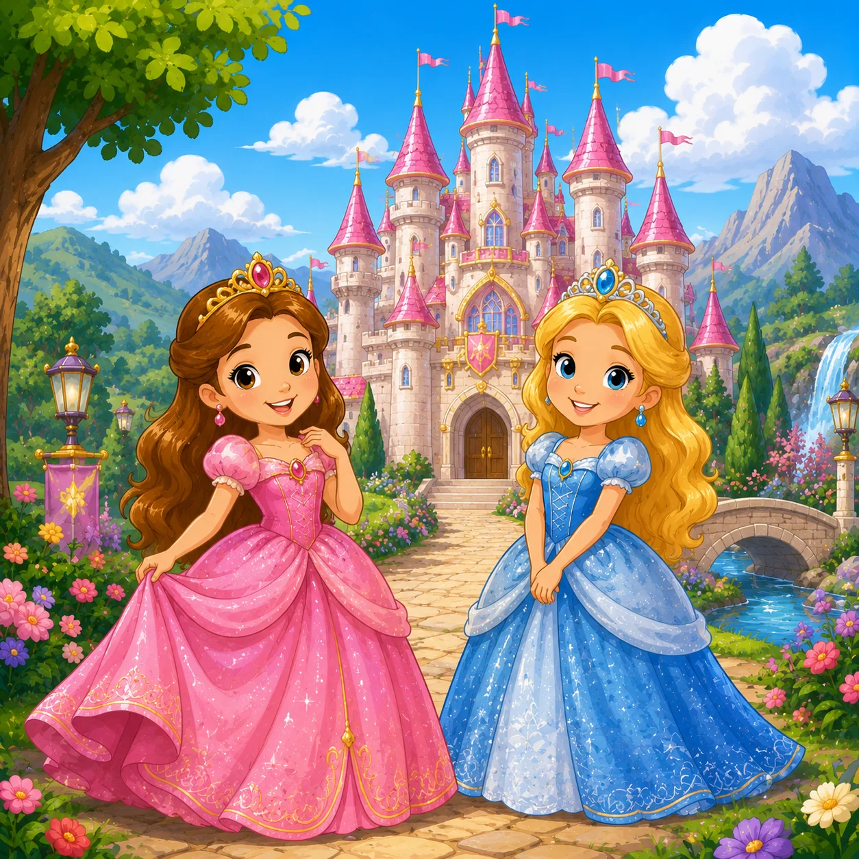 Rompecabezas de Princesas para Niños de 2 a 8 Años (4, 9 y 16 Piezas)