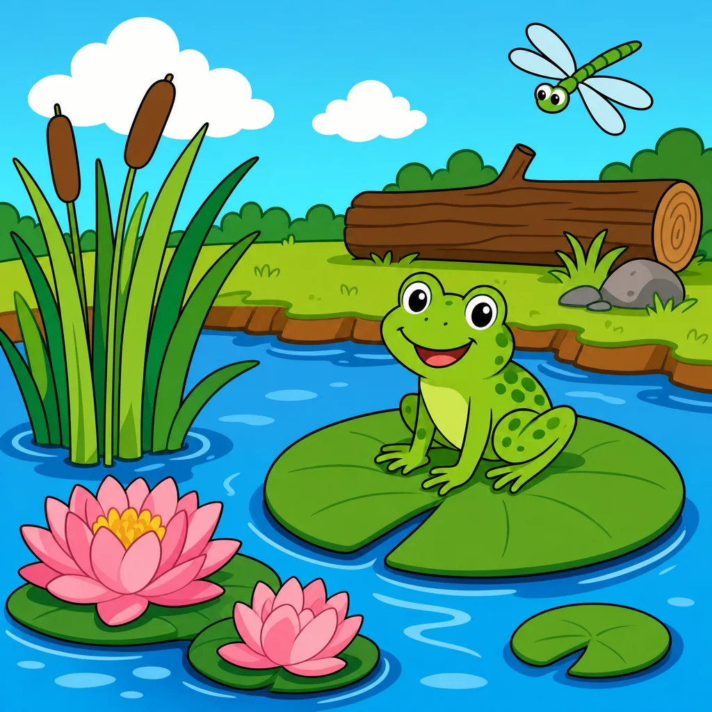 Frog Puzzle for Kids Ages 2 to 8 (4, 9 and 16 Pieces)