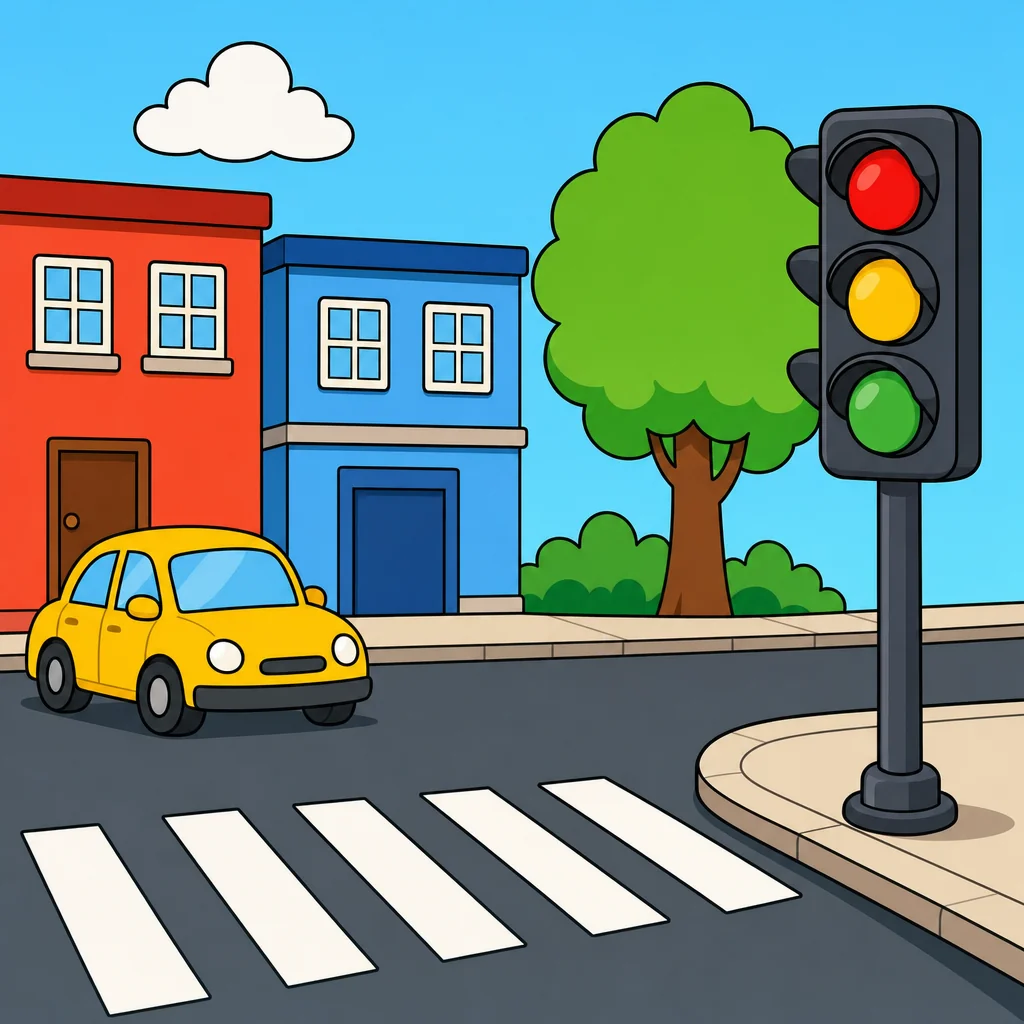 Traffic Light Puzzle for Kids Ages 2 to 8 (4, 9 and 16 Pieces)