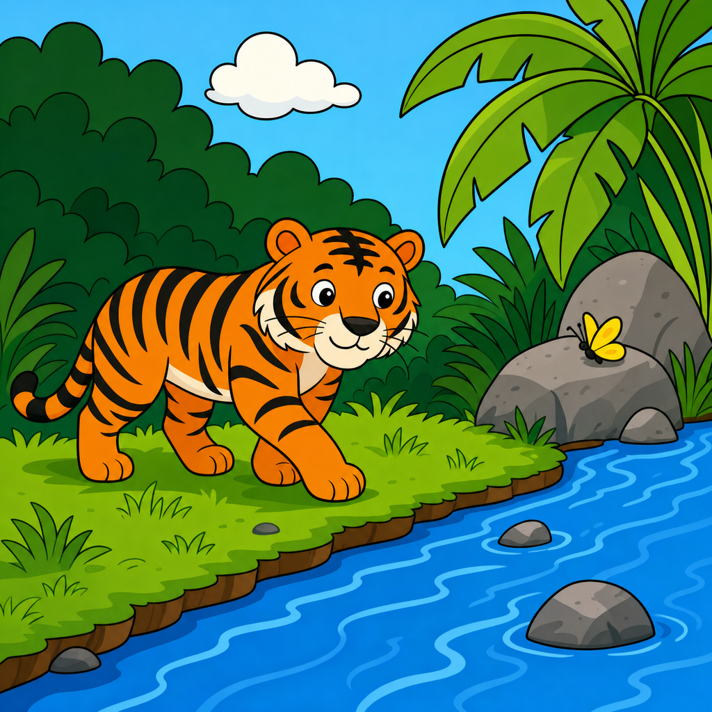 Tiger Puzzle for Kids Ages 2 to 8 (4, 9 and 16 Pieces)
