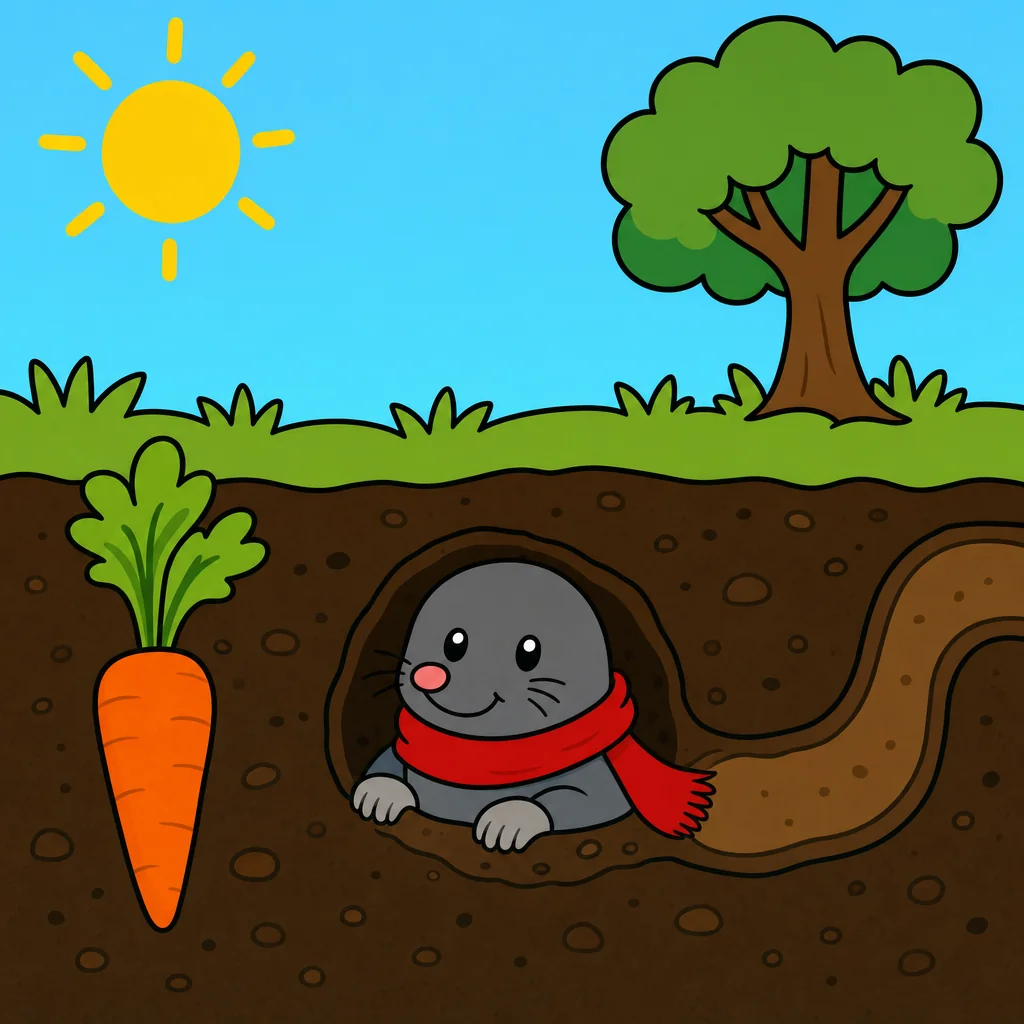 Mole Puzzle for Kids Ages 2 to 8 (4, 9 and 16 Pieces)