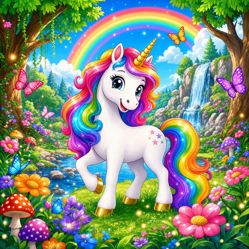 Rompecabezas de Unicornio para Niños de 2 a 8 Años (4, 9 y 16 Piezas)