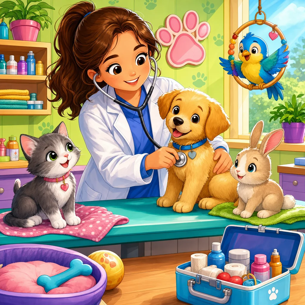 Vet Puzzle for Kids Ages 2 to 8 (4, 9 and 16 Pieces)