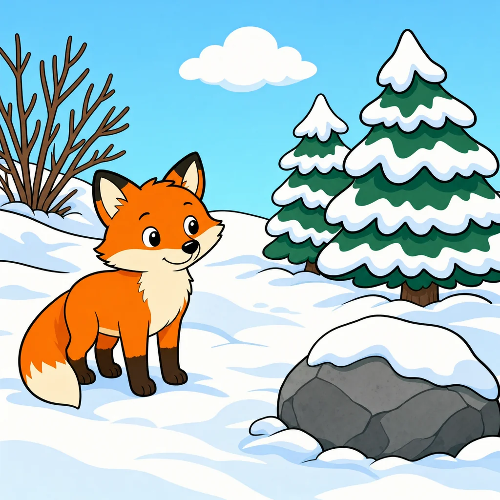 Fox Puzzle for Kids Ages 2 to 8 (4, 9 and 16 Pieces)